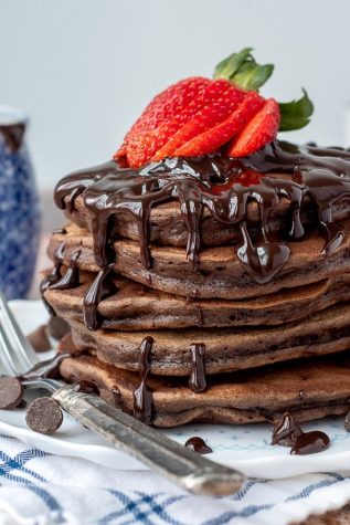 Warm Winter Breakfast Ideas: Double Chocolate Chip Pancakes