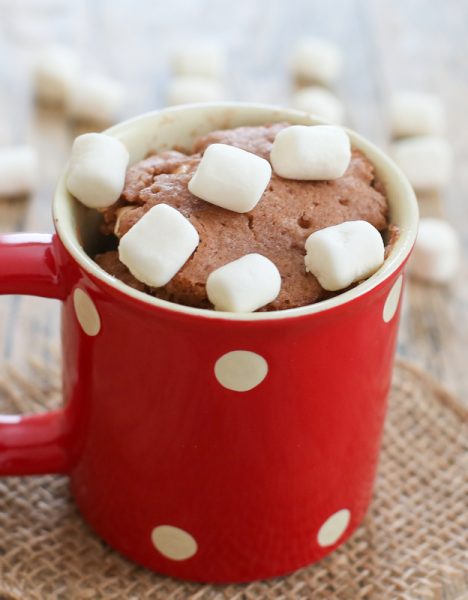 Winter Desserts: Hot Chocolate Mug Cake